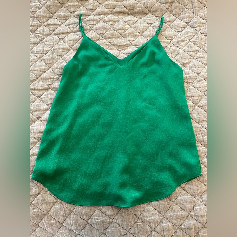 Kelly Green Adjustable Spaghetti Strap Express Tank Top Sz Small